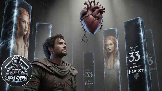 a man looking at a heart