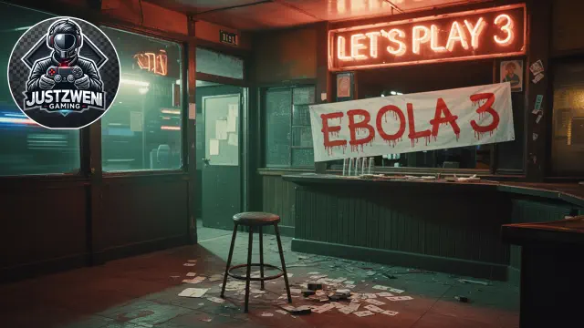 a bar with a sign and a bar stool