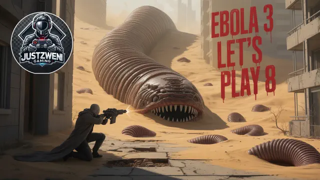 a man shooting a large worm