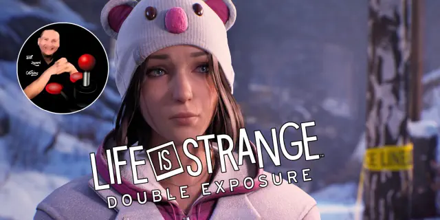"Max Caulfield steht im Fokus, während der ikonische Schriftzug von Life is Strange darüber schwebt. Die Atmosphäre ist düster und geheimnisvoll, passend zur intensiven und emotionalen Story der Reihe."