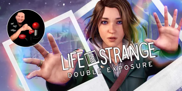 Alternativtext: "Cover von Life is Strange: Double Exposure mit dem Spieltitel und dem Logo des Let's Play-Kanals im Vordergrund"