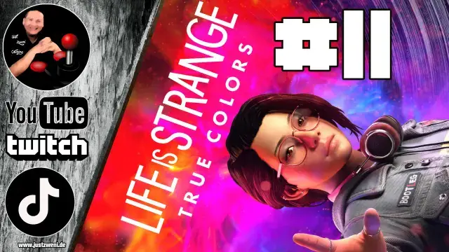 "Interaktive Momentaufnahme aus 'Life is Strange: True Colors' Kapitel 4, in dem flackerndes Licht mysteriöse Geheimnisse in Haven Springs enthüllt."