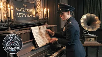 a woman in uniform standing at a piano