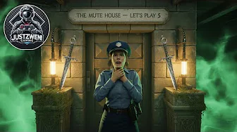 a woman in a uniform standing in front of a building with swords